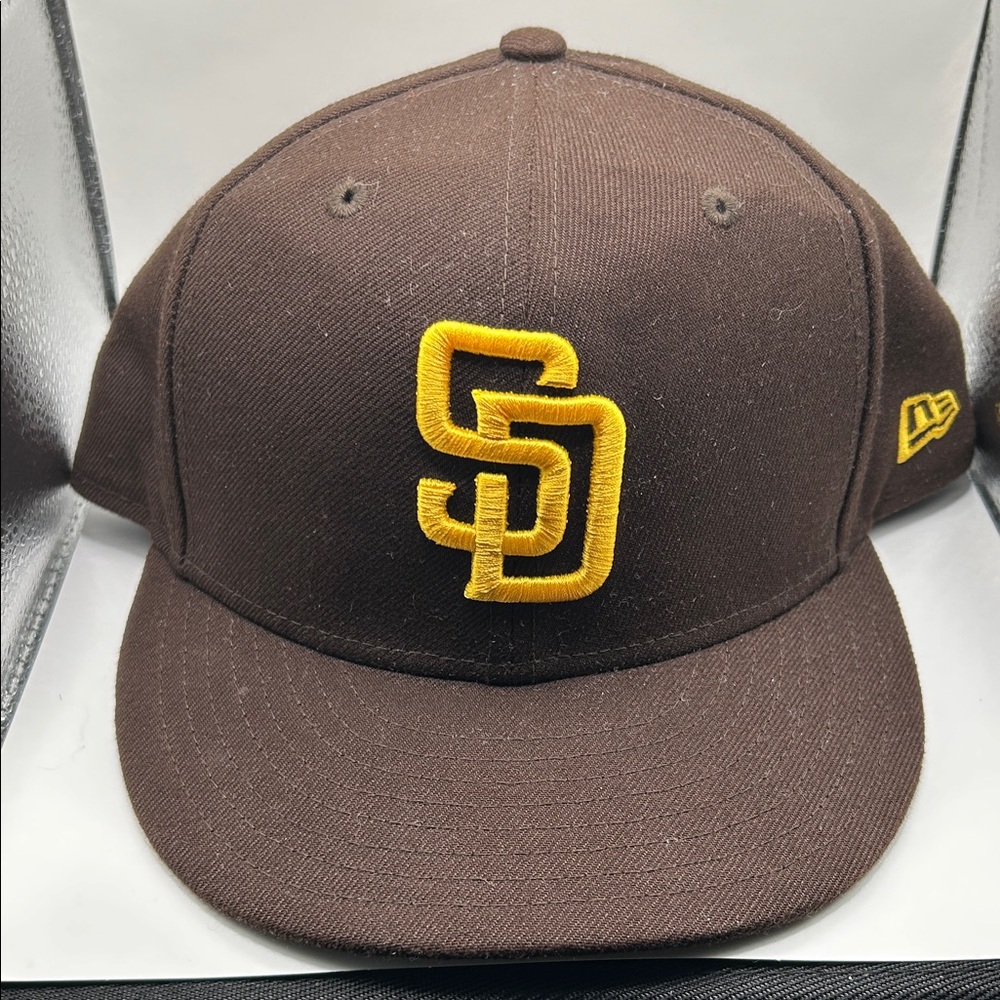 New Era Brown Cap with Yellow SD Logo